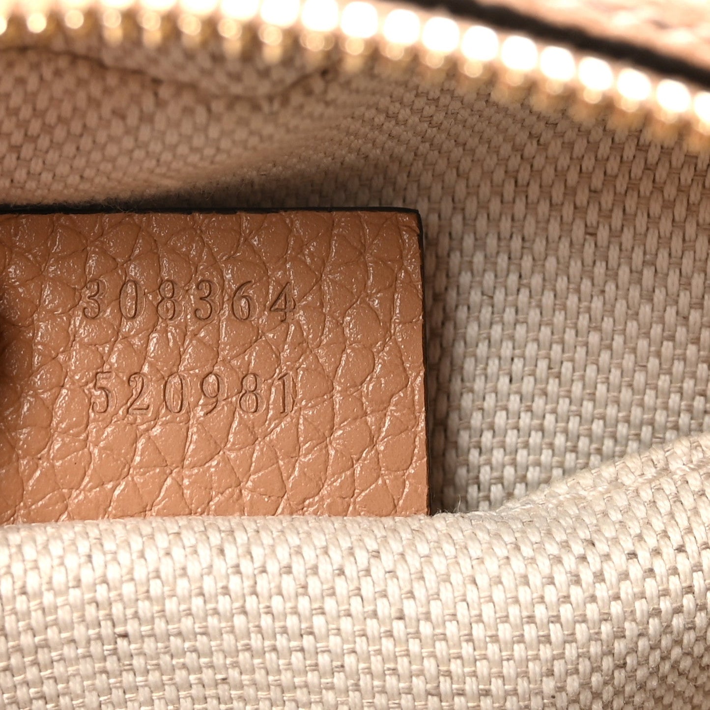 Pebbled Calfskin Small Soho Disco Bag Camelia