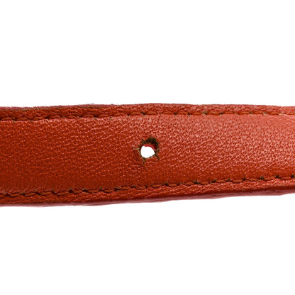 Snakeskin Classic Box Flap Orange