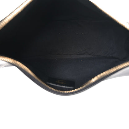 Vitello Grace Matte Small Fendigraphy Hobo Bag Black