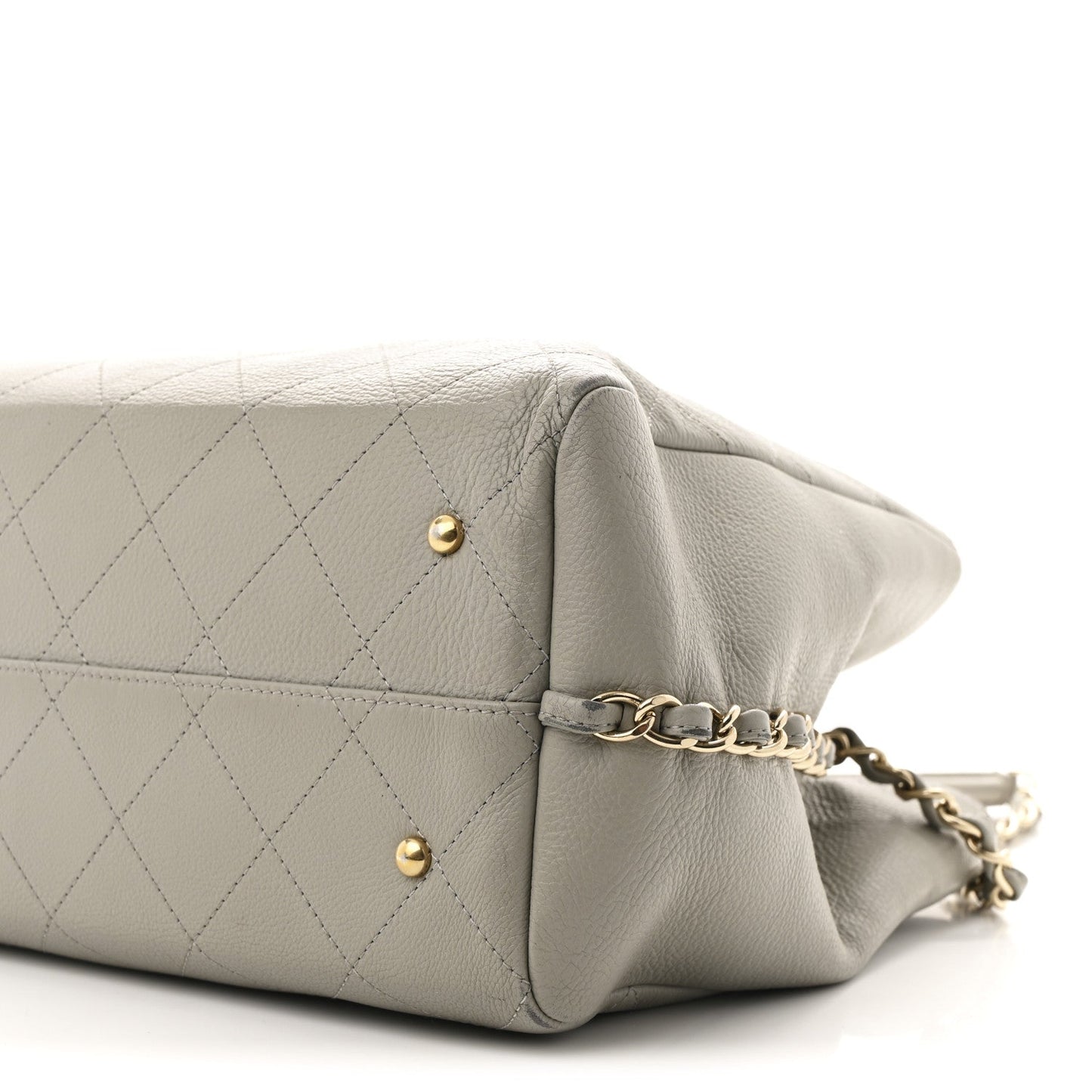 Bullskin Stitched Large Shopping Bag Grey