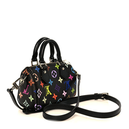 LV X TM Monogram Multicolor Nano Speedy Black