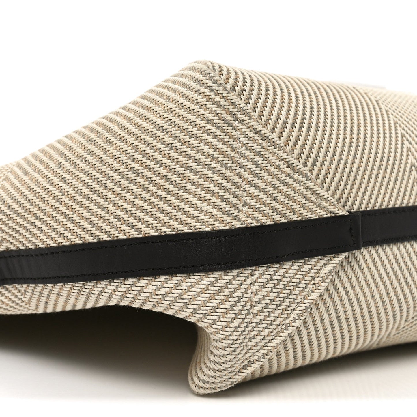Cotton Calfskin Paula's Ibiza Medium Puzzle Fold Tote Ecru Hazel