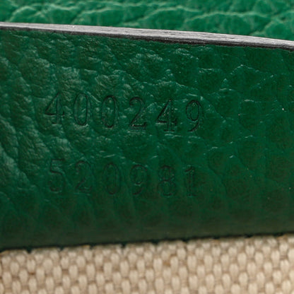 Pebbled Calfskin Small Dionysus Shoulder Bag Emerald