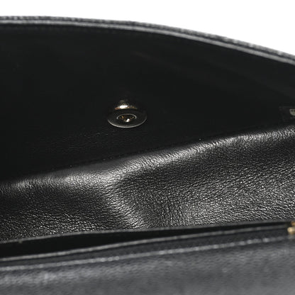 Caviar Quilted Mini Rectangular Flap Black