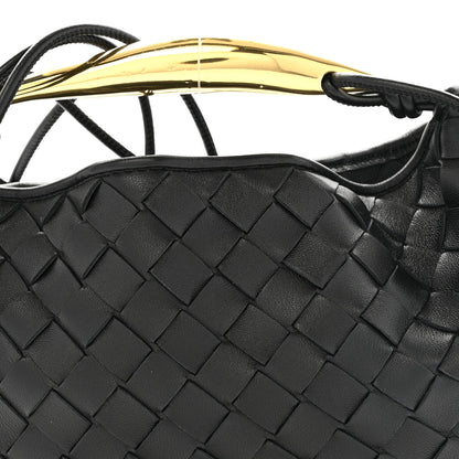 Nappa Intrecciato Mini Sardine Bag Black