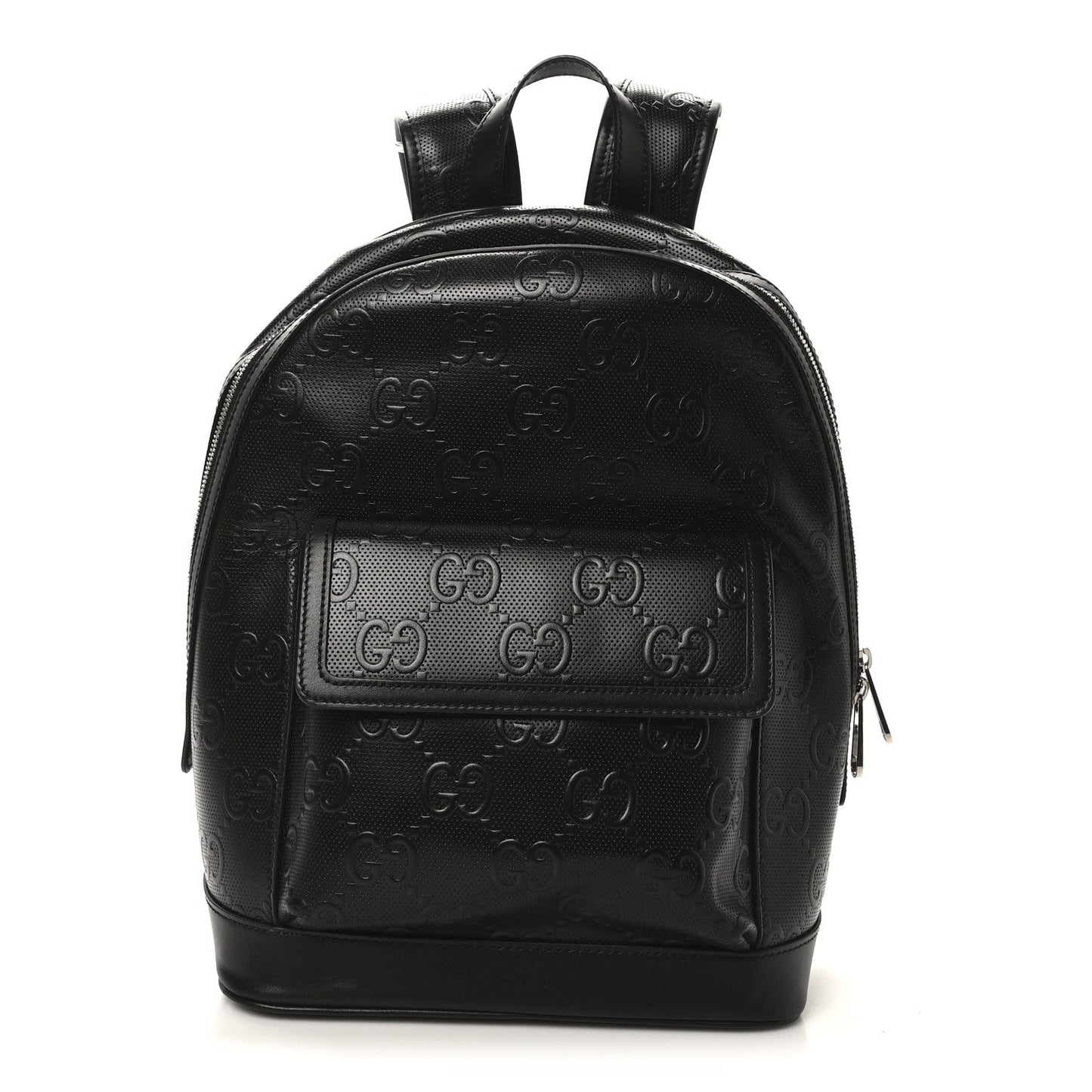 Calfskin GG Tennis Embossed Backpack Black