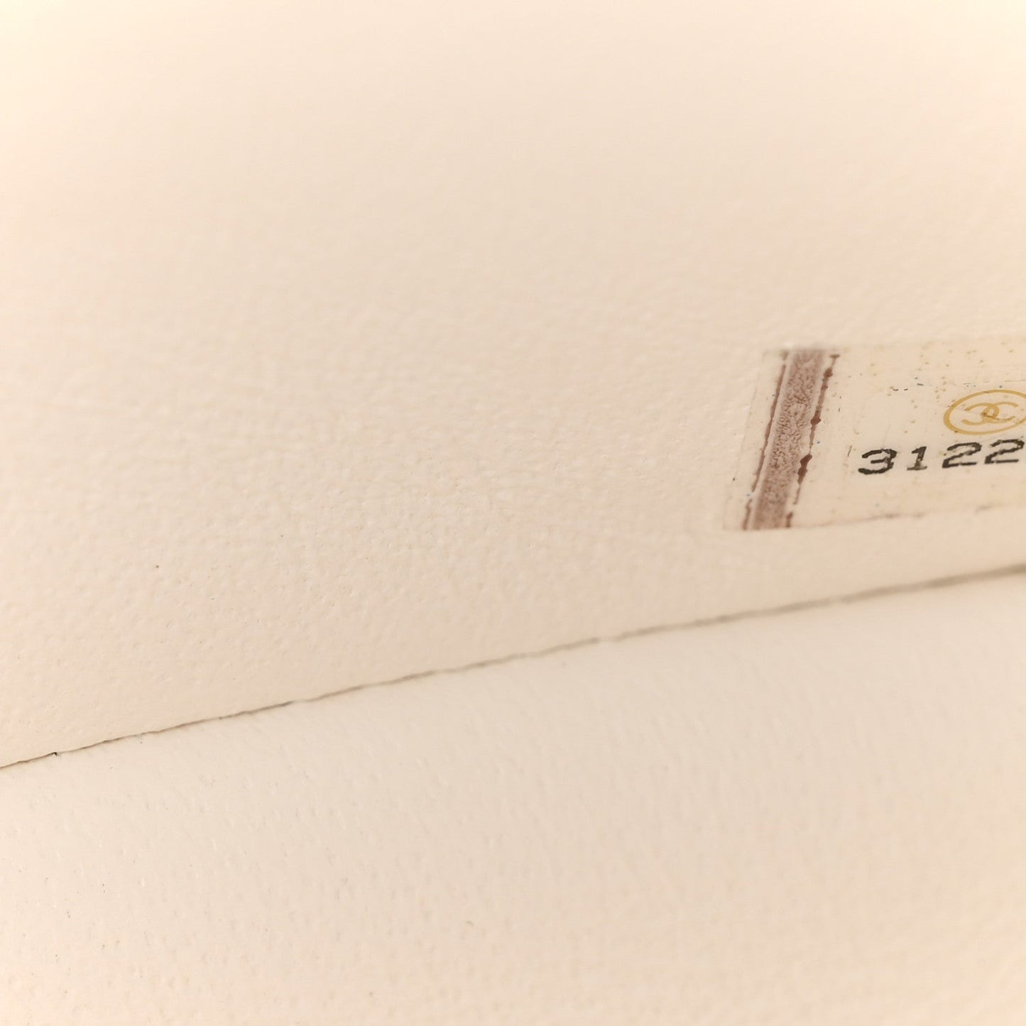 Lambskin Quilted Mini Rectangular Flap White