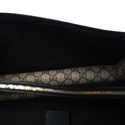 GG Supreme Monogram Crystal Small Dionysus Shoulder Bag Black