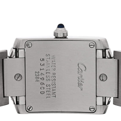 Stainless Steel 20mm Tank Francaise Quartz Watch