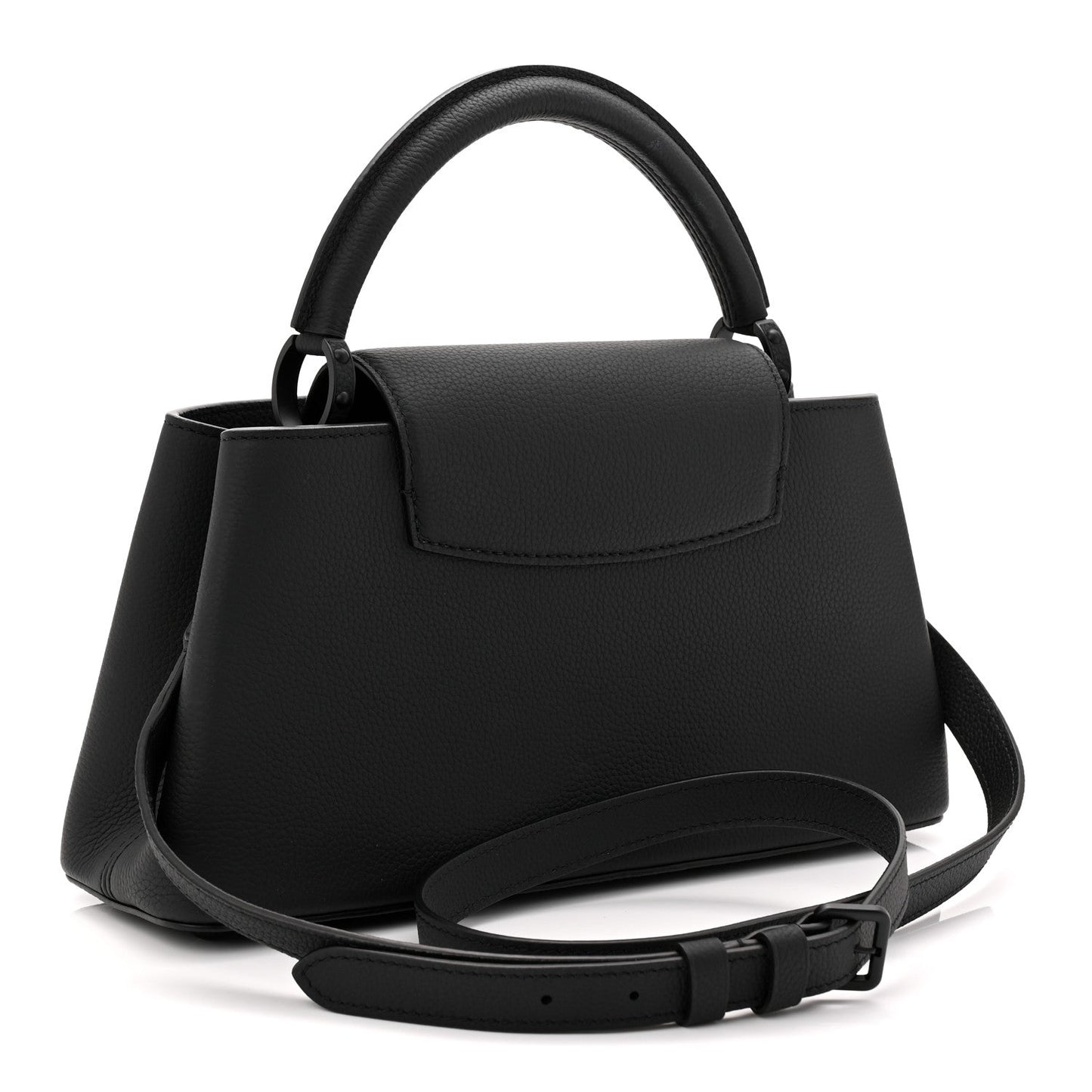 Taurillon Capucines East West MM Matte Black