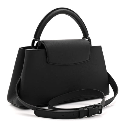 Taurillon Capucines East West MM Matte Black