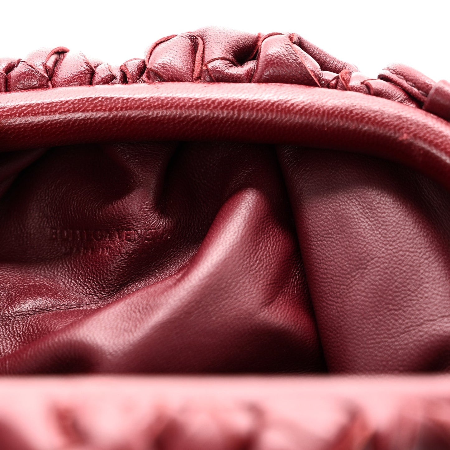 Nappa Intrecciato The Mini Pouch Bordeaux