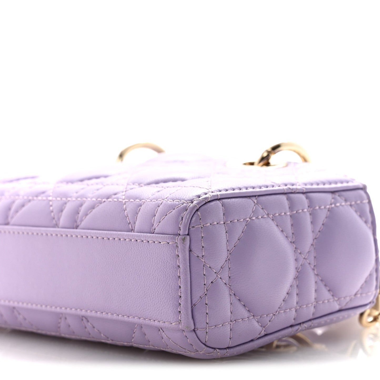 Lambskin Cannage Micro Lady D-Joy Lilas