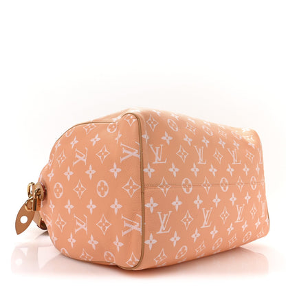 Calfskin Monogram Speedy P9 Bandouliere 40 Summer Peach