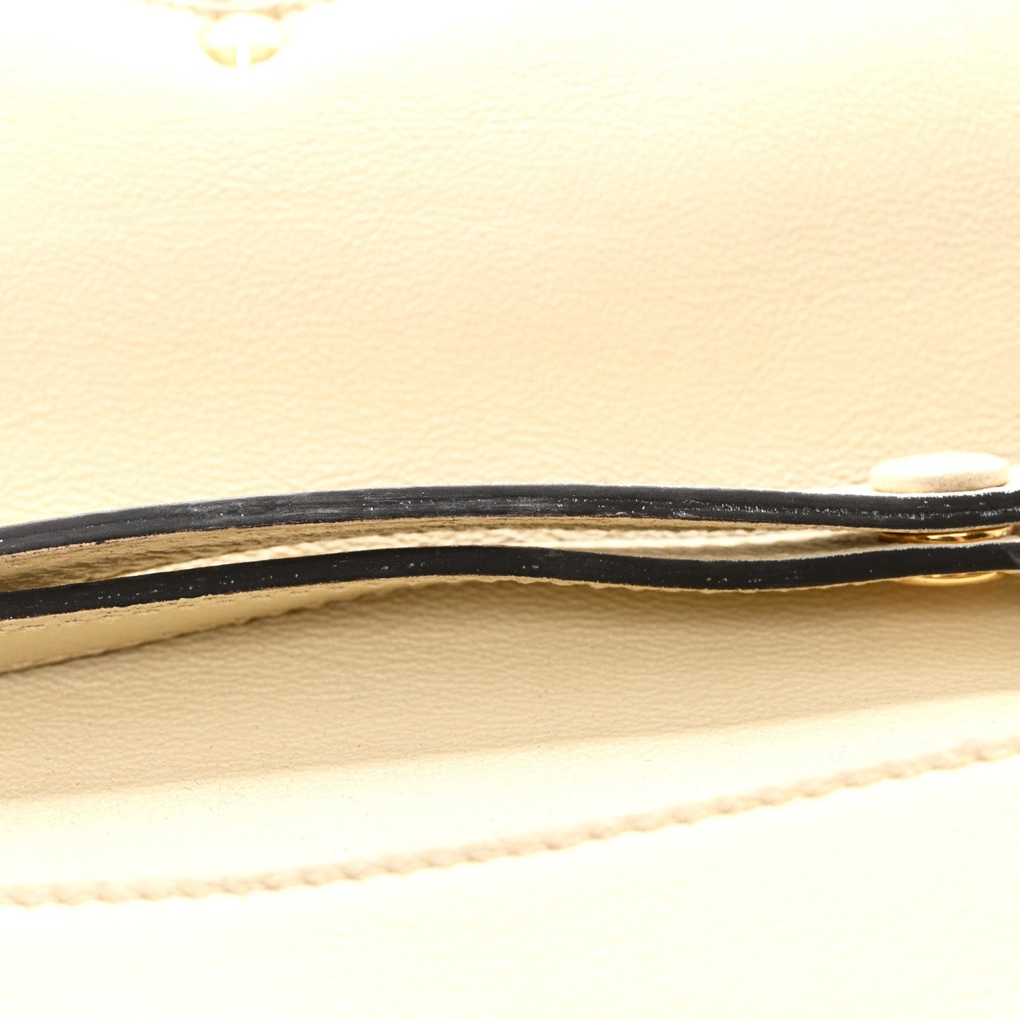 Roxy Calfskin Blondie Chain Shoulder Flap Bag Mystic White