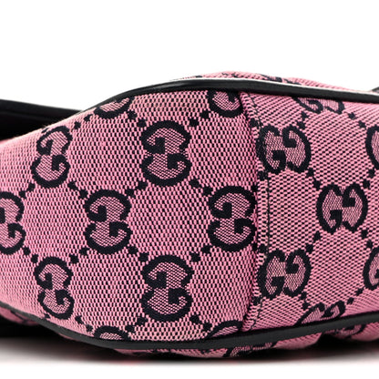 Monogram Multicolor Matelasse Diagonal Small GG Marmont Shoulder Bag Pink Blue