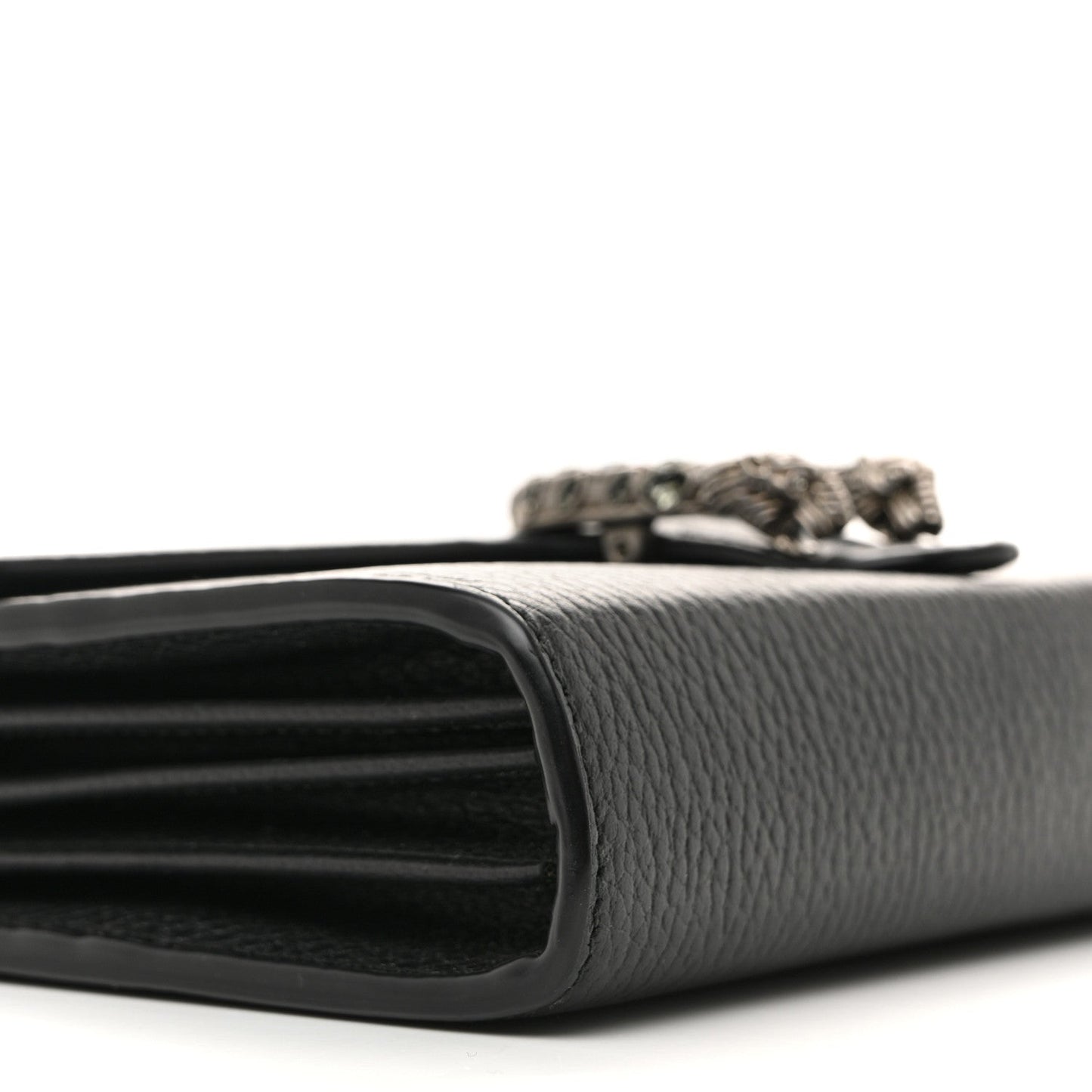 Calfskin Mini Dionysus Chain Wallet Black