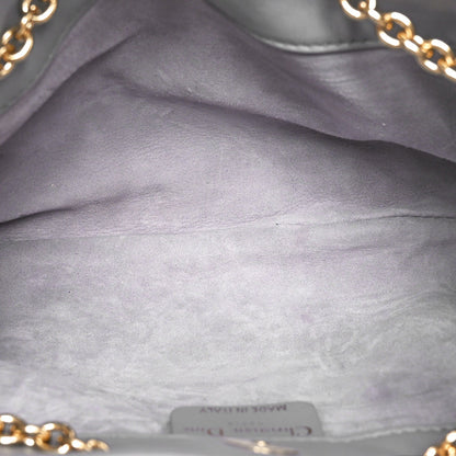 Lambskin Supple Macrocannage Small Ammi Bag Grey