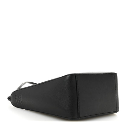 Calfskin Mini Hammock Hobo Black
