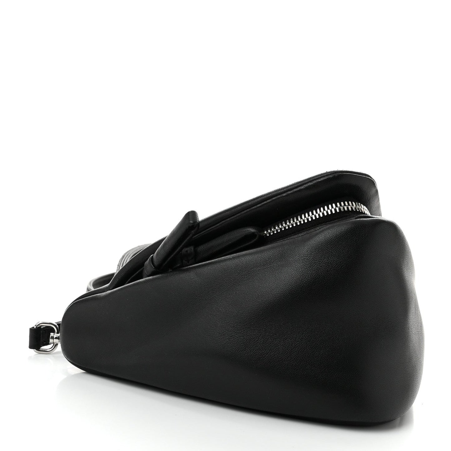 Nappa Padded Signaux Triangle Crossbody Black