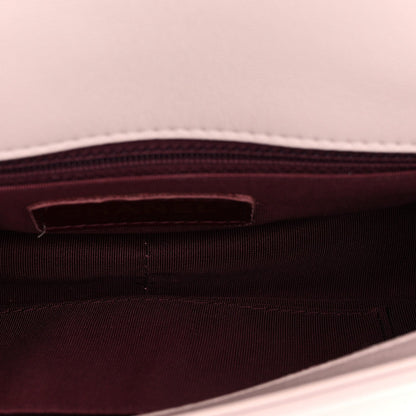 Shiny Lambskin Quilted Small Fashion Therapy Flap Bag Lilac