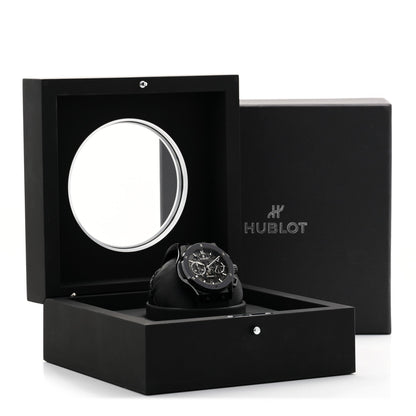 Ceramic Rubber 45mm Classic Fusion Aerofusion Chronograph Automatic Watch Black 525.CM.0170.RX