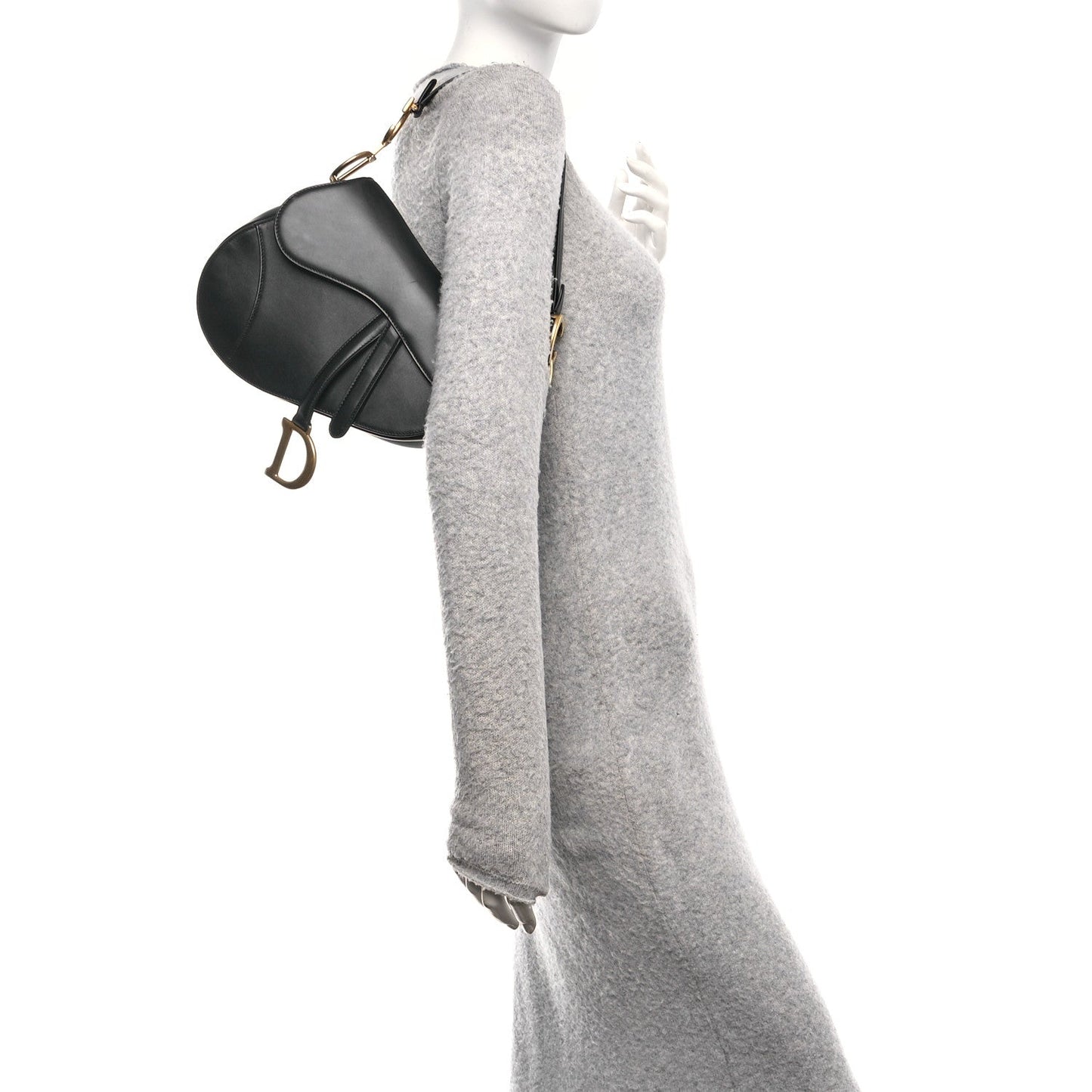 Calfskin Saddle Bag Black