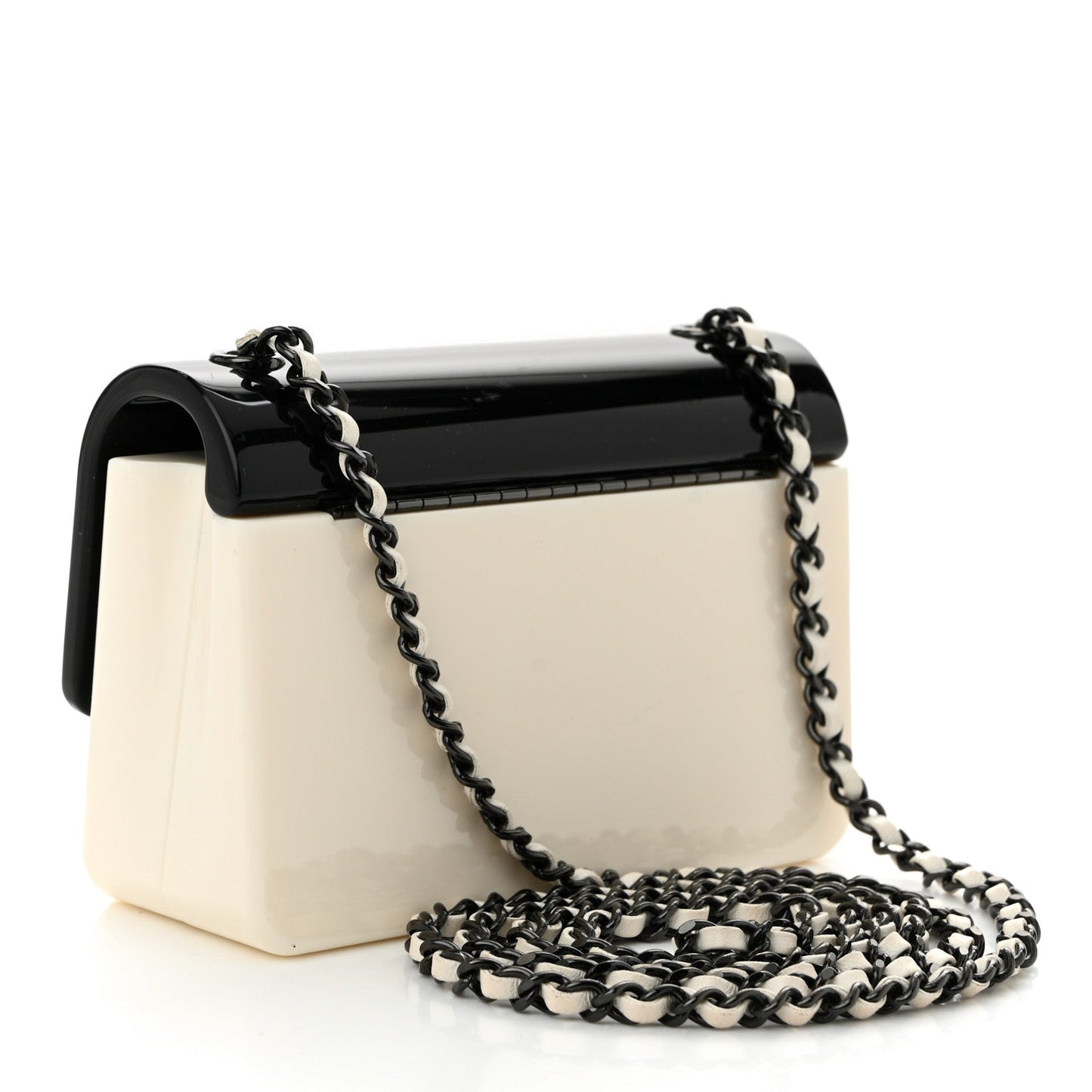 Plexiglass Plexi Coco Bag Black White