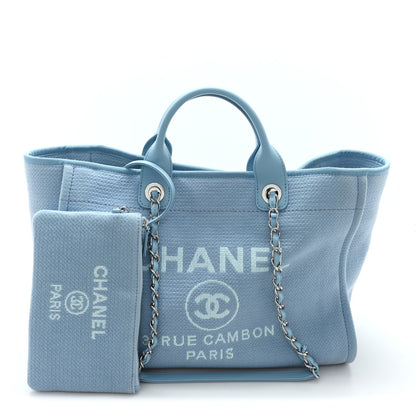 Mixed Fibers Medium Deauville Tote Light Blue