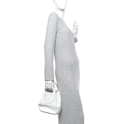 Taurillon Clemence Swift In-The-Loop 18 Bag New White