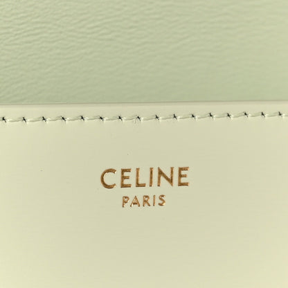 Shiny Calfskin Triomphe Chain Shoulder Bag Jade