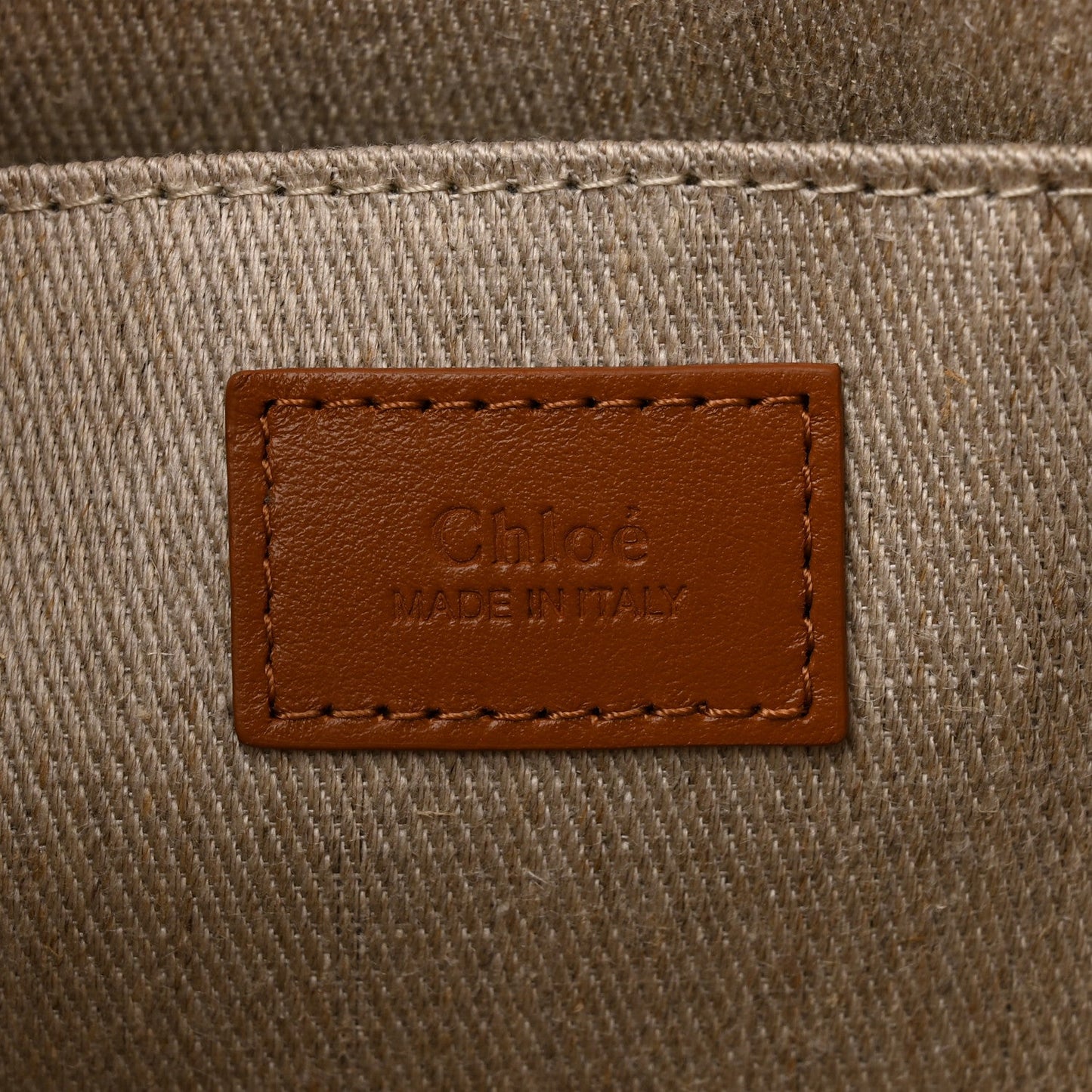 Calfskin Medium Woody Tote Caramel