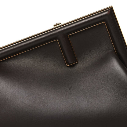 Shiny Nappa Small Fendi First Chocolate