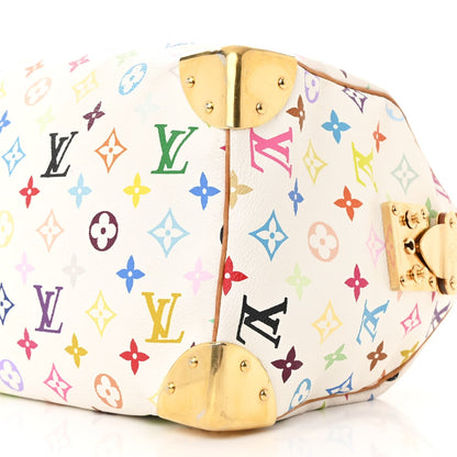 Monogram Multicolor Speedy 30 White