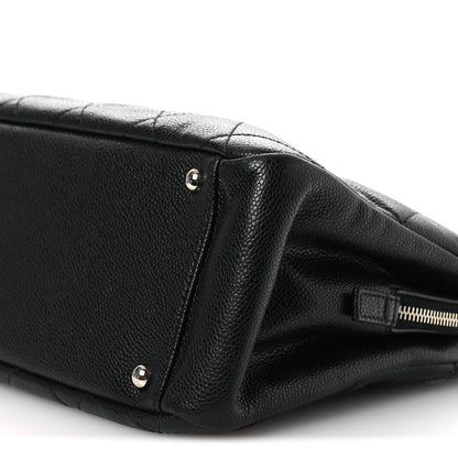 Caviar Quilted Timeless CC Soft Tote Black
