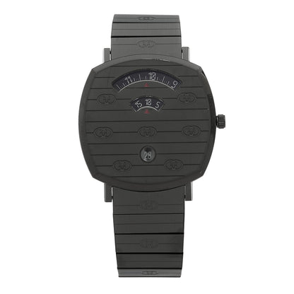 PVD Stainless Steel 38mm Grip Quartz Watch Black