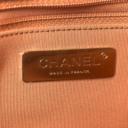 Lambskin Quilted Medium Chanel 19 Flap Brown