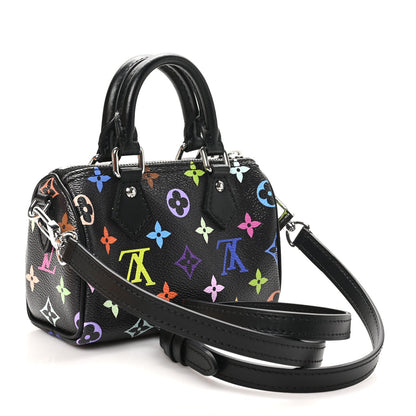 LV X TM Monogram Multicolor Nano Speedy Black