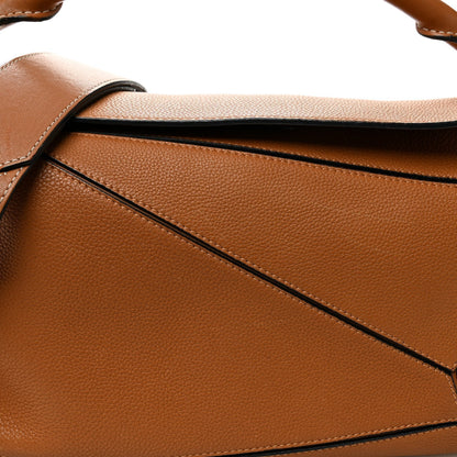 Calfskin Medium Puzzle Bag Tan