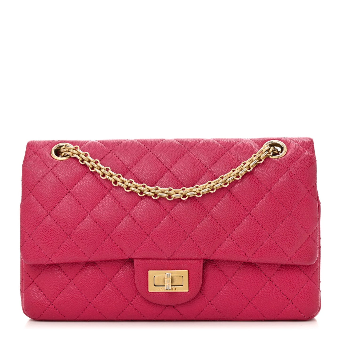Caviar Quilted 2.55 Reissue 225 Flap Fuchsia