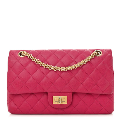 Caviar Quilted 2.55 Reissue 225 Flap Fuchsia