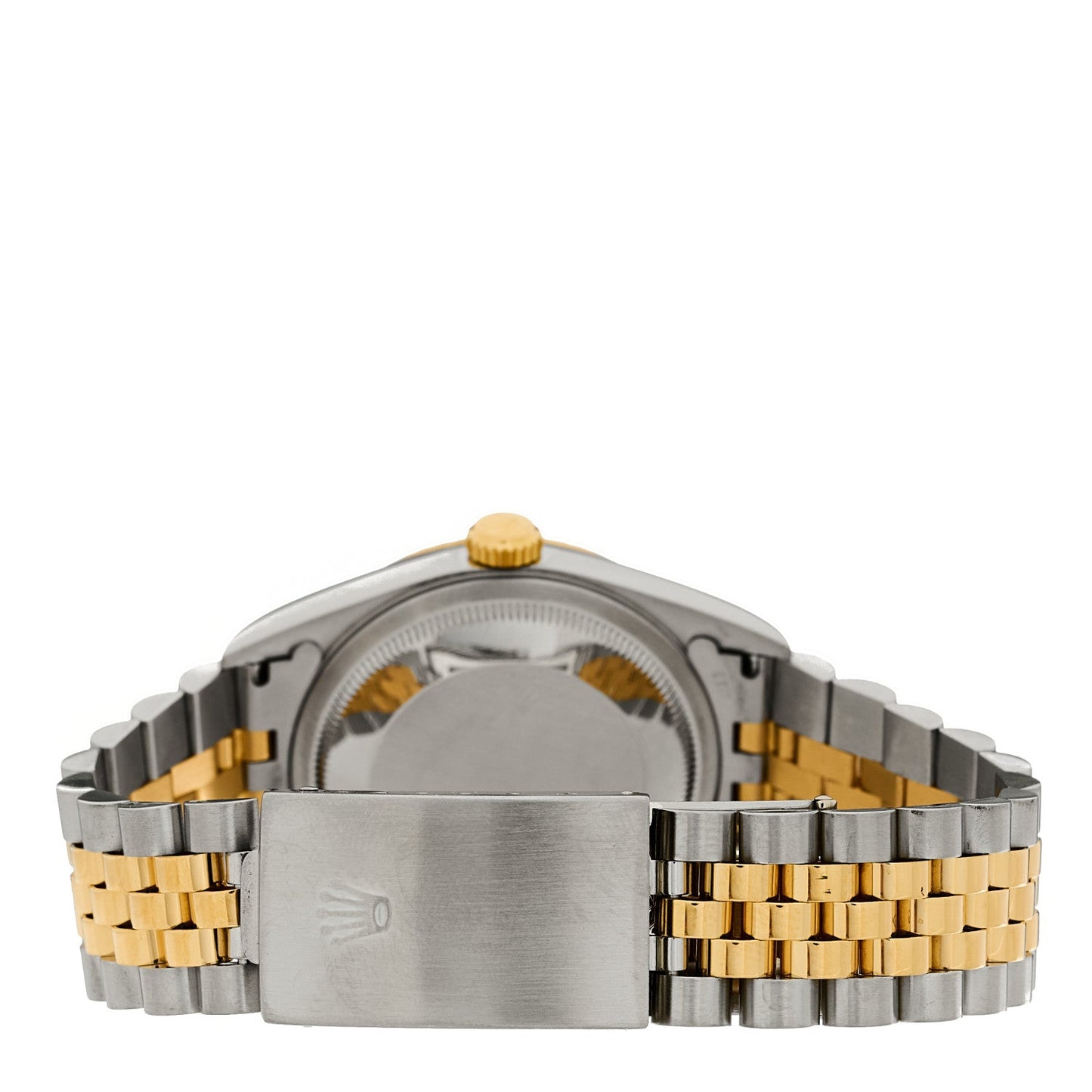 Stainless Steel 18K Yellow Gold 36mm Oyster Perpetual Datejust Watch Champagne Linen 16233