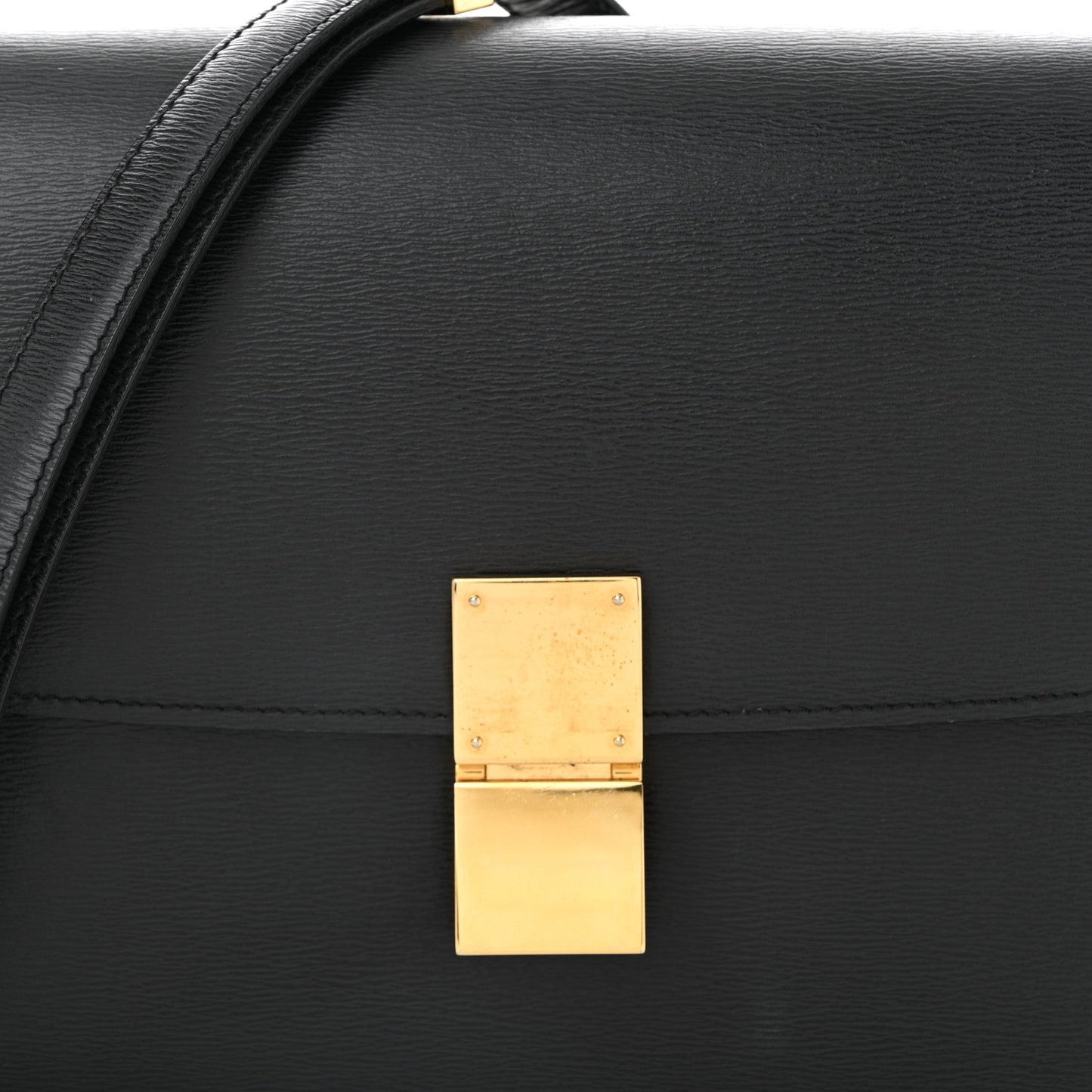 Liege Calfskin Medium Classic Box Flap Bag Anthracite