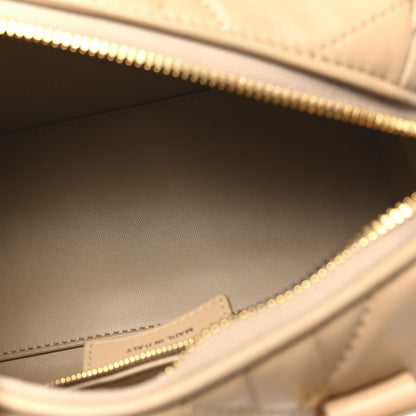 Calfskin Macrocannage Groove 20 Bag Biscuit