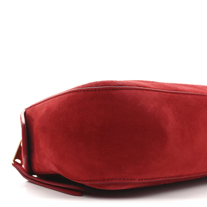 Suede Calfskin Simona Shoulder Bag Rebel