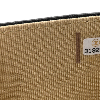 Lambskin Quilted Pearl Crush Flap With Chain Black