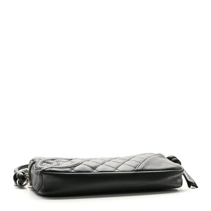 Calfskin Quilted Cambon Pochette Black