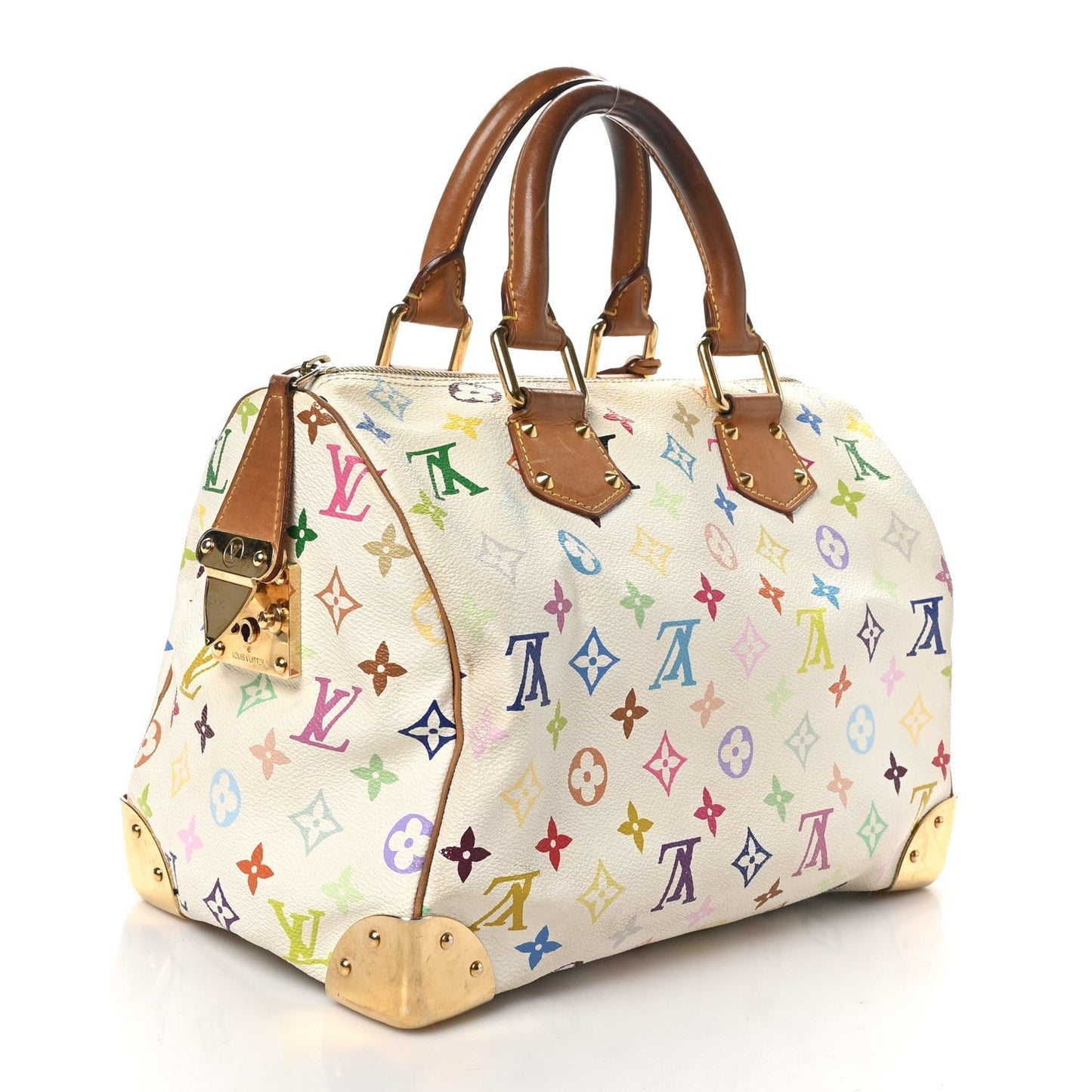 Monogram Multicolor Speedy 30 White