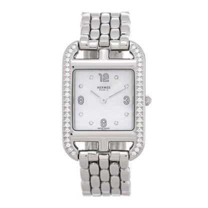 Stainless Steel Diamond Bezel Mother of Pearl 23mm Cape Cod Quartz Watch