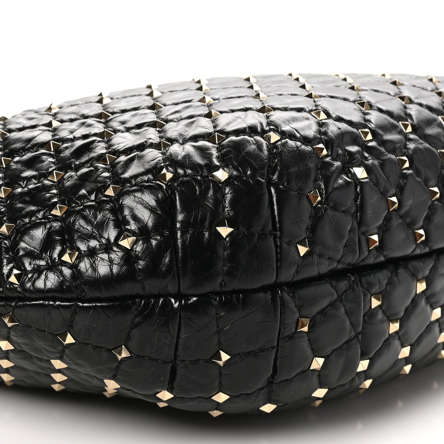 Nappa Rockstud Spike Hobo Black